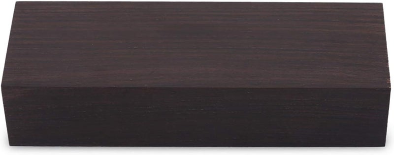Ejoyous Ebony Lumber Wood Timber Handle Plate for Music Instruments DIY Tools Crafts, Black Ebony Wood Lumber Blank, 4.72 x 1.57 x 0.98 inch - Image 1